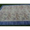 Hand Knotted Blue Wool Turkish Sparta Rug - Dining Room | Area Rug in Rugs by Vintage Pillows Store. Item made of cotton & fiber