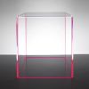 ON THE ROCKS Acrylic Side Table | Tables by Oggetti Designs. Item made of glass with synthetic