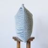 Steel Blue Boucle with Velvet Pillow 20x20 | Pillows by Vantage Design