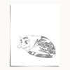 Minimalist Tabby Cat Art Print, Simple Nursery Illustration, Giclée Fine Art Paper | Prints in Paintings by The Ugly Cat Studio