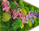 Moss Wall Art Large Wild Flower Wall Sculpture, Preserved | Living Wall in Plants & Landscape by Sarah Montgomery