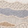 Horizontal Macrame Wall Hanging - LARA | Wall Hangings by Rianne Aarts / Teddy and Wool Studio. Item composed of oak wood and cotton