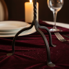 Hand Forged Iron Candelabra 23.5″ (60cm) | Candle Holder in Decorative Objects by edecrawzFC