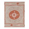 Suzani White Washed Tapestry - Muted Color Uzbek Table Cloth | Tablecloth in Linens & Bedding by Vintage Pillows Store