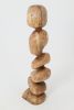Still Stand Abstract Wood Sculpture, Chainsaw Carved, Walnut | Sculptures by Logniture