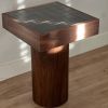 Black Walnut Side Table – End table cylinder base | Tables by Warnkestudio