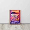 Framed Paper Print – Warm Embrace – Romantic Evening Landscape Art | Work by Eman's Gallery