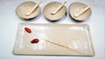 Beige Ceramic Serving Platter with Small Tapas Bowls | Serving Bowl in Serveware by YomYomceramic