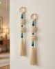 30-Inch Modern Macrame Wall Hanging - Handcrafted Boho Tapestry for Contemporary Home Decor, Minimalist Fiber Art | Wall Hangings by RavaTapestryArt