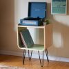 Modern End Table with Hairpin Legs: Colorful Bedside Nightstand | Tables by Spacecraft Furnishing