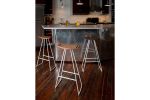 Roberts Bar Stools 30"H | Chairs by Tronk Design. Item made of wood with steel