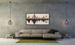 City Reflection, Reclaimed wood Skyline 72"x36" | Wall Sculpture in Wall Hangings by Craig Forget. Item made of wood works with mid century modern & contemporary style