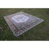 Farmhouse Kitchen Vintage Mid Century Turkish Oushak Rug | Area Rug in Rugs by Vintage Pillows Store. Item composed of cotton and fiber