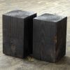 Hyo Table Shou Sugi Ban | Wood Cube Side Table | Tables by Alabama Sawyer. Item composed of wood
