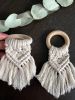 Macrame Napkin Rings | Linens & Bedding by Rosie the Wanderer. Item made of wood with cotton