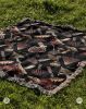 IVI - Mushroom Jacquard Woven Blanket - Original Black | Linens & Bedding by Sean Martorana. Item composed of cotton