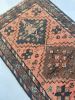 AMAZING Antique Kurdish GEM | Pink-Salmon Field with Moody | Runner Rug in Rugs by The Loom House. Item made of cotton