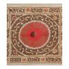 Uzbek Hand Embroidery Faded Suzani Tablecloth. Samarkand Wal | Linens & Bedding by Vintage Pillows Store