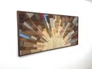 LARGE Caribbean Sunrise 3D | Wall Sculpture in Wall Hangings by StainsAndGrains. Item composed of wood in contemporary or industrial style