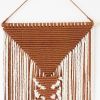 Pyramid in Rust | Macrame Wall Hanging in Wall Hangings by YASHI DESIGNS by Bharti Trivedi