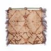 Raffia Wall Hanging - Shibori Spider Web Pattern - Brown | Tapestry in Wall Hangings by Tanana Madagascar. Item made of bamboo with fiber