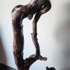 Driftwood Root Art Sculpture "Rooted In Stone" | Sculptures by Sculptured By Nature  By John Walker. Item made of wood works with minimalism style