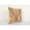 Designer Turkish Carpet Rug Square Pillow | Sham in Linens & Bedding by Vintage Pillows Store. Item made of cotton with fiber