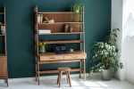 Handmade furniture, Wall unit, Desk, Walnut bookcase | Book Case in Storage by Plywood Project. Item made of oak wood works with minimalism & mid century modern style