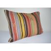 18" X 24" Original Diamond Pattern Faded Decorative Kilim | Sham in Linens & Bedding by Vintage Pillows Store. Item composed of cotton & fiber