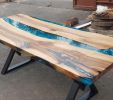 Custom Order Epoxy Resin Table - Epoxy Resin Dining Table | Tables by LuxuryEpoxyFurniture. Item composed of wood and synthetic