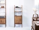 Mid century modern bookcase, Midcentury ladder shelf bookcas | Book Case in Storage by Plywood Project. Item composed of oak wood in minimalism or mid century modern style