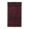 Checkered Turkish Tulu Rug - Wool Karapinar Shaggy Carpet | Area Rug in Rugs by Vintage Pillows Store