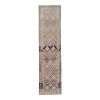 Mid- 20th Century Kurdish Runner with Traditional Medallion | Runner Rug in Rugs by Vintage Pillows Store. Item made of cotton with fiber
