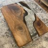 Epoxy Coffee Table with Clear Resin River | Tables by Ironscustomwood. Item made of walnut with metal