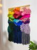 BIG BRIGHT RAINBOW woven wall hanging | Macrame Wall Hanging in Wall Hangings by Nova Mercury Design. Item composed of fiber