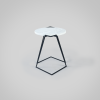 Saturno - Carrara marble side table | Tables by DFdesignLab - Nicola Di Froscia. Item made of metal with marble works with minimalism & contemporary style