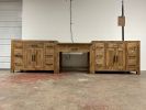 MODEL 1098 - Custom Double Sink Bathroom Vanity | Countertop in Furniture by Limitless Woodworking. Item composed of wood & marble compatible with mid century modern and contemporary style