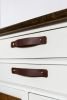 Mahogany Leather Handle [Round End] | Knob in Hardware by Keyaiira | leather + fiber | Artist Studio in Santa Rosa. Item composed of leather