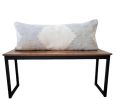 Gray Sakkara Handwoven Long Wool Lumbar Pillow Cover | Cushion in Pillows by Mumo Toronto. Item composed of fabric in boho or contemporary style