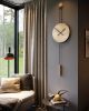Serenity | Clock in Decorative Objects by MCLOCKS. Item made of oak wood & steel
