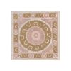 Suzani White Washed Tapestry - Muted Color Uzbek Table Cloth | Tablecloth in Linens & Bedding by Vintage Pillows Store