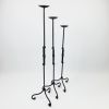 Hand Forged Iron Candelabra Set of 3 (90-100-110cm) | Candle Holder in Decorative Objects by edecrawzFC