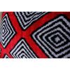 Set of Two Silk Ikat Velvet Pillow, Matching Red Uzbek Ikat | Sham in Linens & Bedding by Vintage Pillows Store. Item composed of cotton and fiber