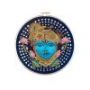Shrinathji Nathdwara Crystallise Thread Handmade Artwork Fro | Embroidery in Wall Hangings by MagicSimSim