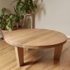 Round Chunky Coffee Table | Tables by Crafted Glory. Item composed of oak wood in scandinavian style