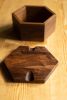 Hexagon Bread Box with Removable Lid in Urban Wood | Vessels & Containers by Alabama Sawyer