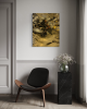 Aqua High Wave Wall Décor Gold | Decorative Objects by PlusObject
