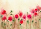 Field of Poppies | Prints by Brazen Edwards Artist. Item made of canvas with paper