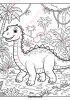 Dinosaur Coloring Pages for Kids, 50 Printable Pages, Cute Dinosaur Coloring Book PDF, T-Rex Triceratops Stegosaurus, Digital Download | Paintings by Colorize Paper Studio