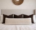 Morena Oversized Lumbar Pillow Cover — Textured Cotton in Cr | Pillows by Busa Designs